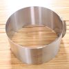 Stainless Steel Cake Ring Adjustable Round Cake Mold Mousse Ring Baking Tool