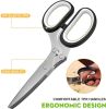 Herb Scissors Set With 5 Blades And Cover - Multipurpose Kitchen Chopping Shear