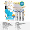 11in Rotating Cake Turntable 108Pcs Cake Decorating Supplies Kit Revolving Cake Table Stand Base Baking Tools