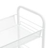 5-Tier Kitchen Trolley White 18.1"x10.2"x41.3" Iron