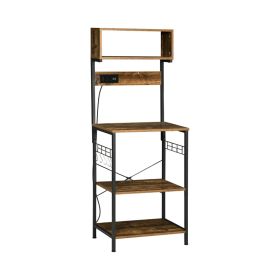 Multi-Tier Kitchen Storage & Organization Bakers Rack (Color: As pic show)