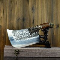 Household Bone Chopping Hand-forged Kitchen Knife Dual-use Knife Ghost Hand Made Chef Knives (Color: Knife)