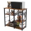 3-Tier Kitchen storage shelf;  Baker's Rack ; Microwave Stand with Storage for Kitchen Dining Room Living room