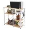 3-Tier Kitchen storage shelf;  Baker's Rack ; Microwave Stand with Storage for Kitchen Dining Room Living room