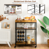 Kitchen And Living Room 3-Tier Food Stand Storage Shelf