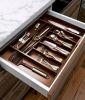 Adjustable Expandable Kitchen Utensils Drawer Organizer  For Bamboo Flatware Organizer