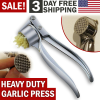 Garlic Press Crusher Mincer Chopper Peeler Squeeze Cutter Stainless Steel Ginger